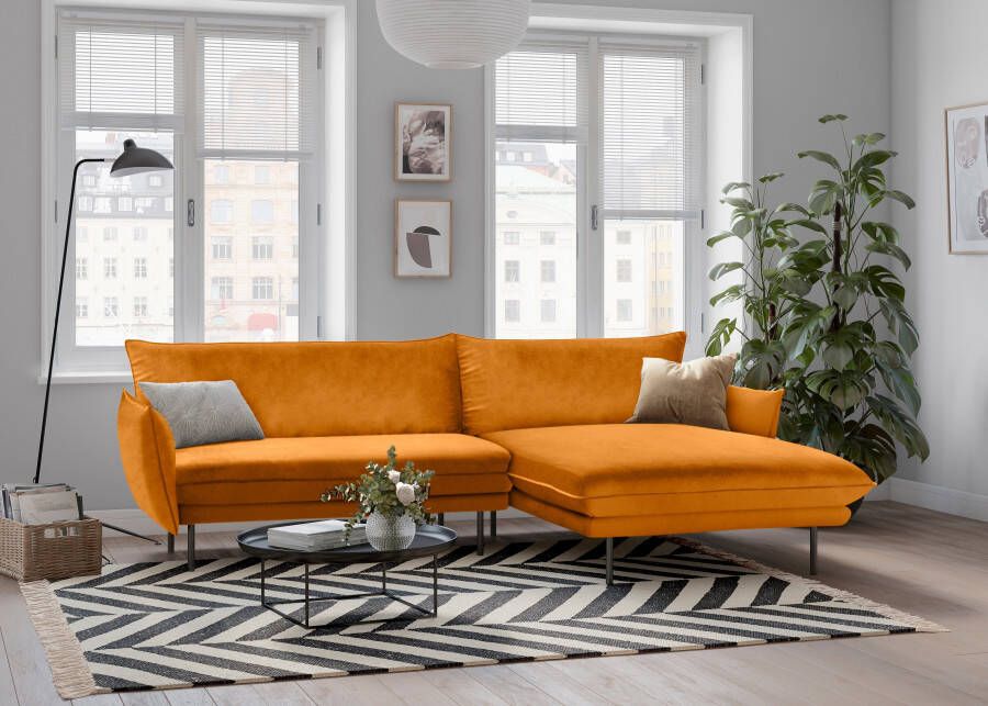 Andas Hoekbank Stine Bijzonder design door kussen-look en opstaande naad by Morten Georgsen