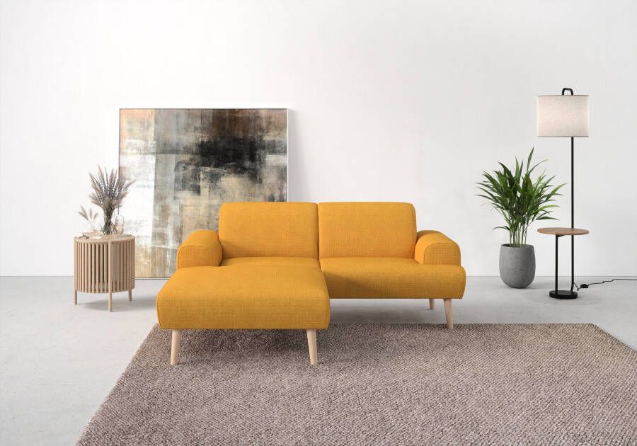 Andas Hoekbank Swift L-vorm Binnenveringsinterieur bxdxh: 192x83x176 cm