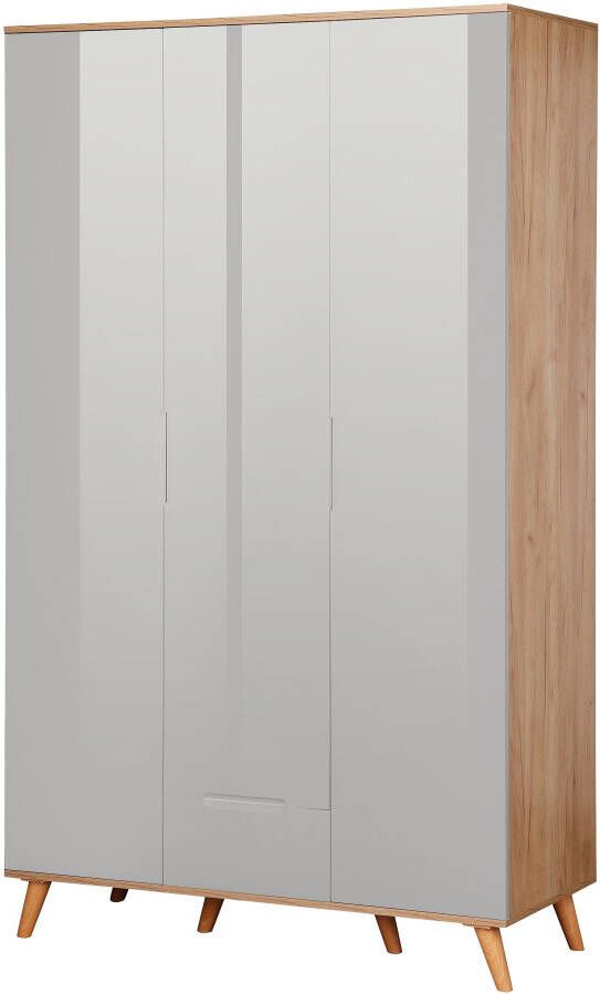 Andas Kledingkast Lund slaapkamerkast bestseller in Scandinavisch design Kledingkast met premium binneninrichting breedte 120 cm