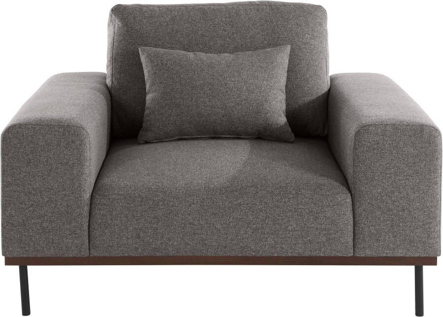 Andas Loveseat MIKAEL gebeitste houten lijst passend bij de serie 'mikael' incl. sierkussen (1 stuk)