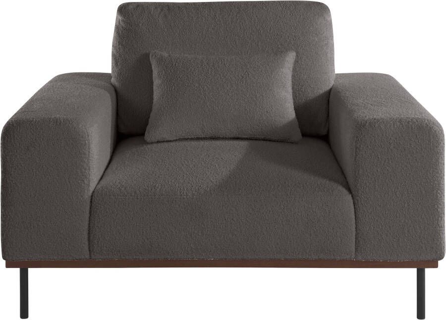 Andas Loveseat MIKAEL gebeitste houten lijst passend bij de serie 'mikael' incl. sierkussen (1 stuk)