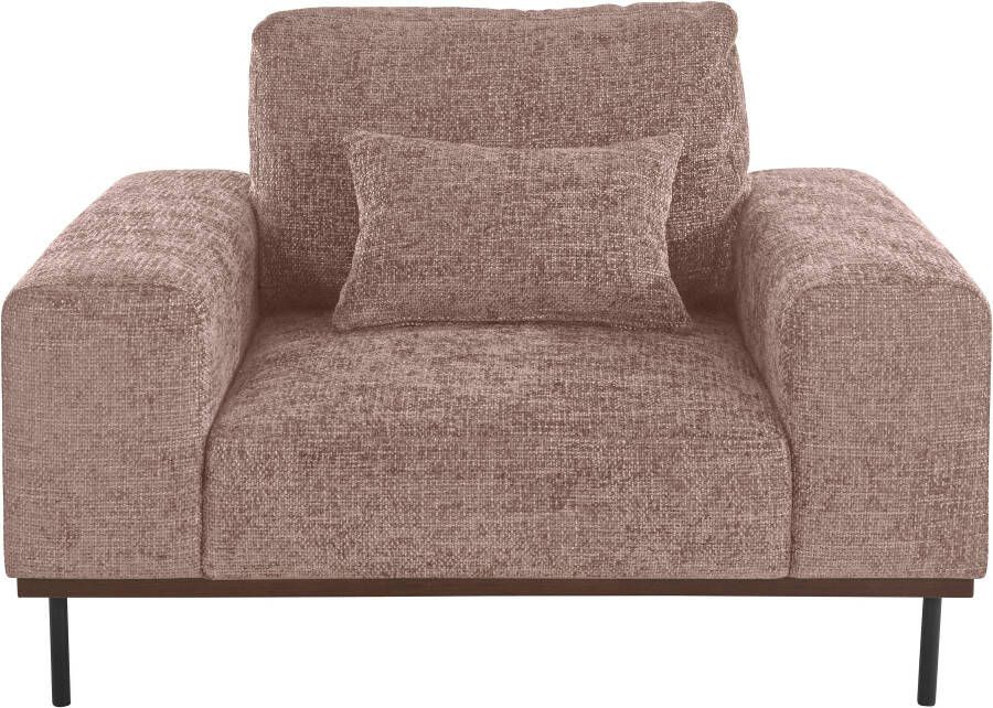 Andas Loveseat MIKAEL gebeitste houten lijst passend bij de serie 'mikael' incl. sierkussen (1 stuk)