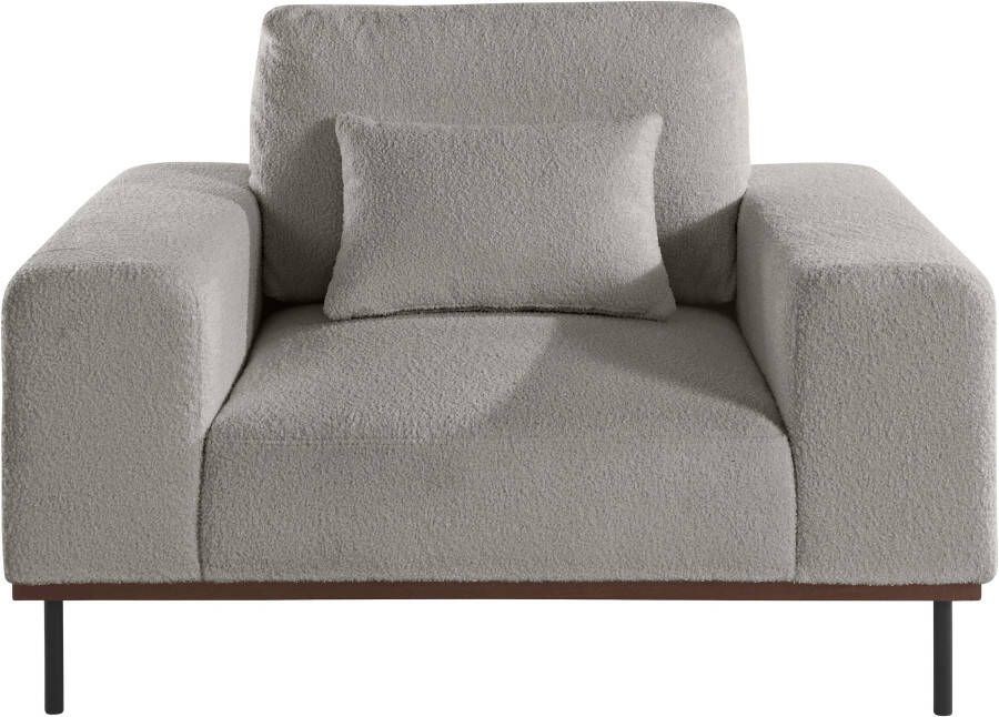 Andas Loveseat MIKAEL gebeitste houten lijst passend bij de serie 'mikael' incl. sierkussen (1 stuk)