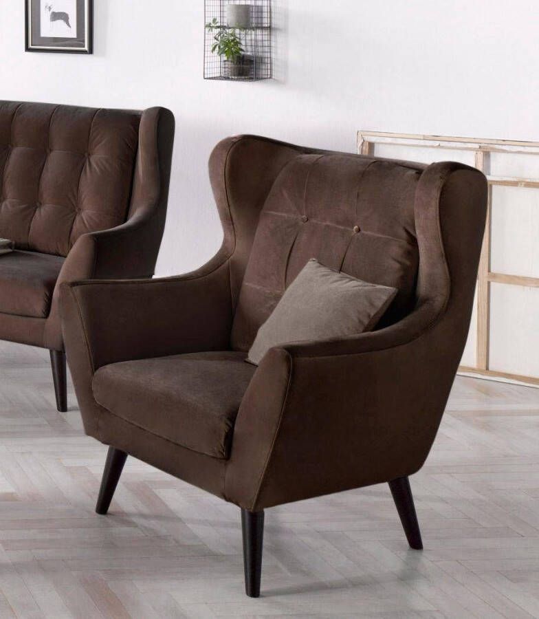 Andas Oorfauteuil Hemmink stoel loungestoel (set)