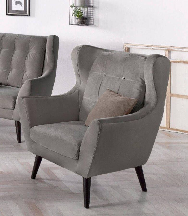Andas Oorfauteuil Hemmink stoel loungestoel (set)