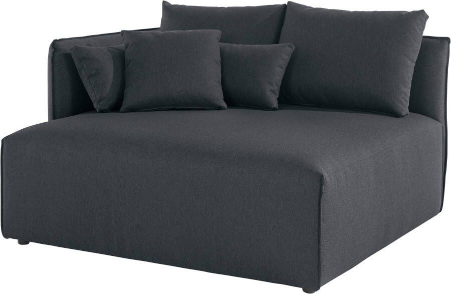 Andas Ottomane Nöre korte lounge-module zelf samenstellen breedte 138 cm diepte 128 cm