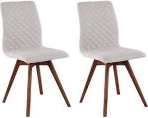Andas Stoel Rania Poten in eiken of noten. In set van 2 4 of 6 (set)