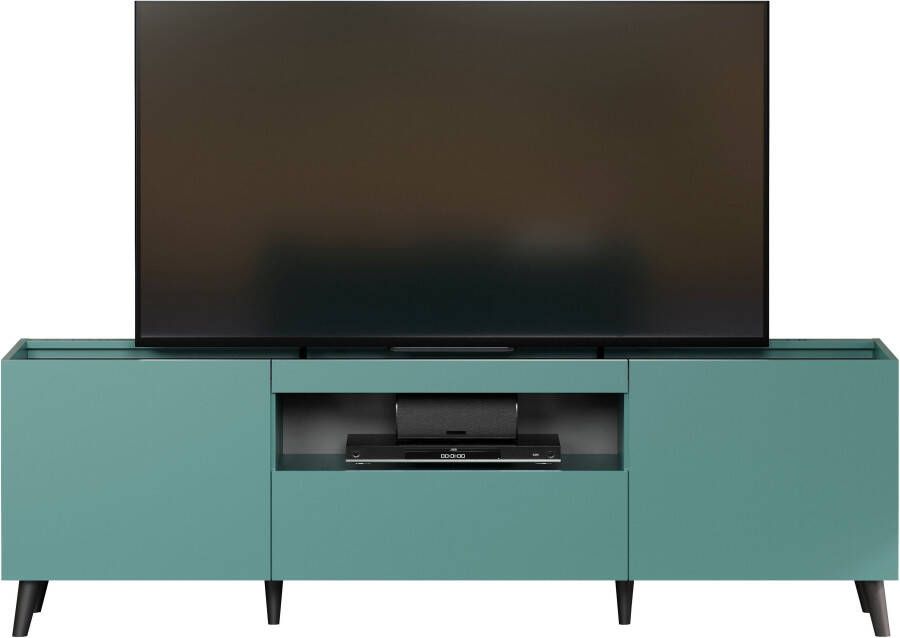Andas Tv-meubel Mikkeline mat bxh: ca. 181 x 60 cm tv-kast blauw turquoise (1 stuk)