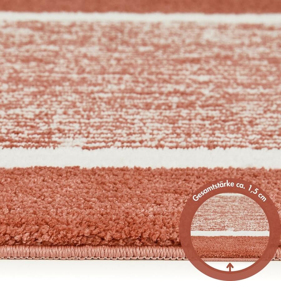 Andiamo Badmat Maui gestreept met bies ook verkrijgbaar als 2-delige set