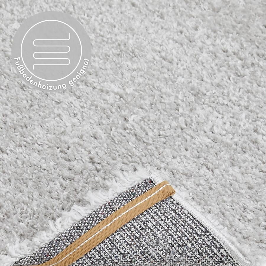 Andiamo Hoogpolig vloerkleed Chicago Effen kleuren zacht en knuffelig ideaal voor de woonkamer en slaapkamer