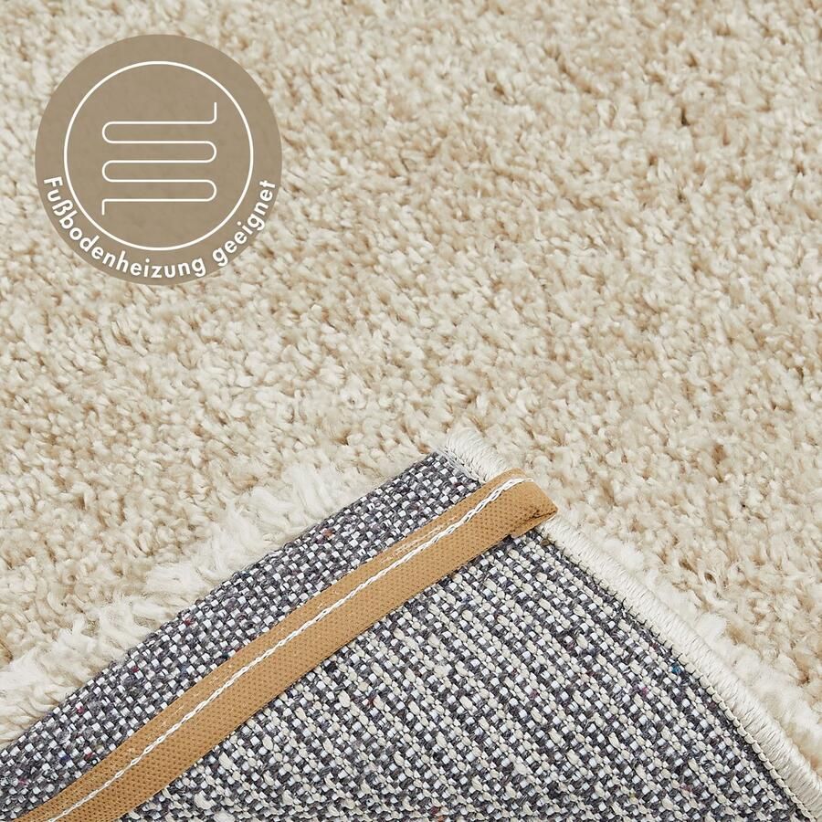 Andiamo Hoogpolig vloerkleed Chicago Effen kleuren zacht en knuffelig ideaal voor de woonkamer en slaapkamer