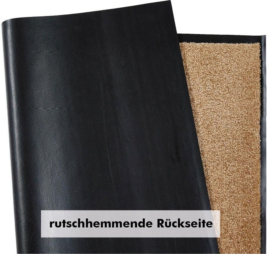 Andiamo Mat Super Wash & Clean Made in Belgium Vuilopvangmat uni kleuren antislip wasbaar