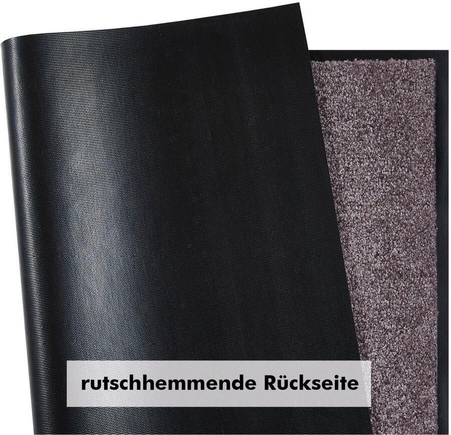 Andiamo Mat Super Wash & Clean Made in Belgium Vuilopvangmat uni kleuren antislip wasbaar