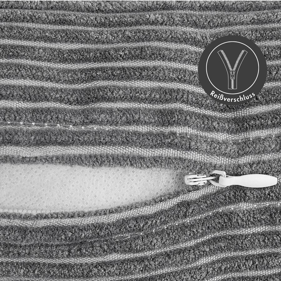 Andiamo Sierkussen Cord kussen Emy kussenhoes met vulling Sierkussens vierkant 40x40 of 30x50 cm ook verkrijgbaar als 4-delige set (1 stuk)