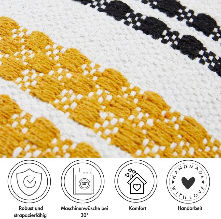 Andiamo Sierkussen Malena Etnisch patroon bankkussen kussenhoes met vulling vierkant 45x45 cm (1 stuk)