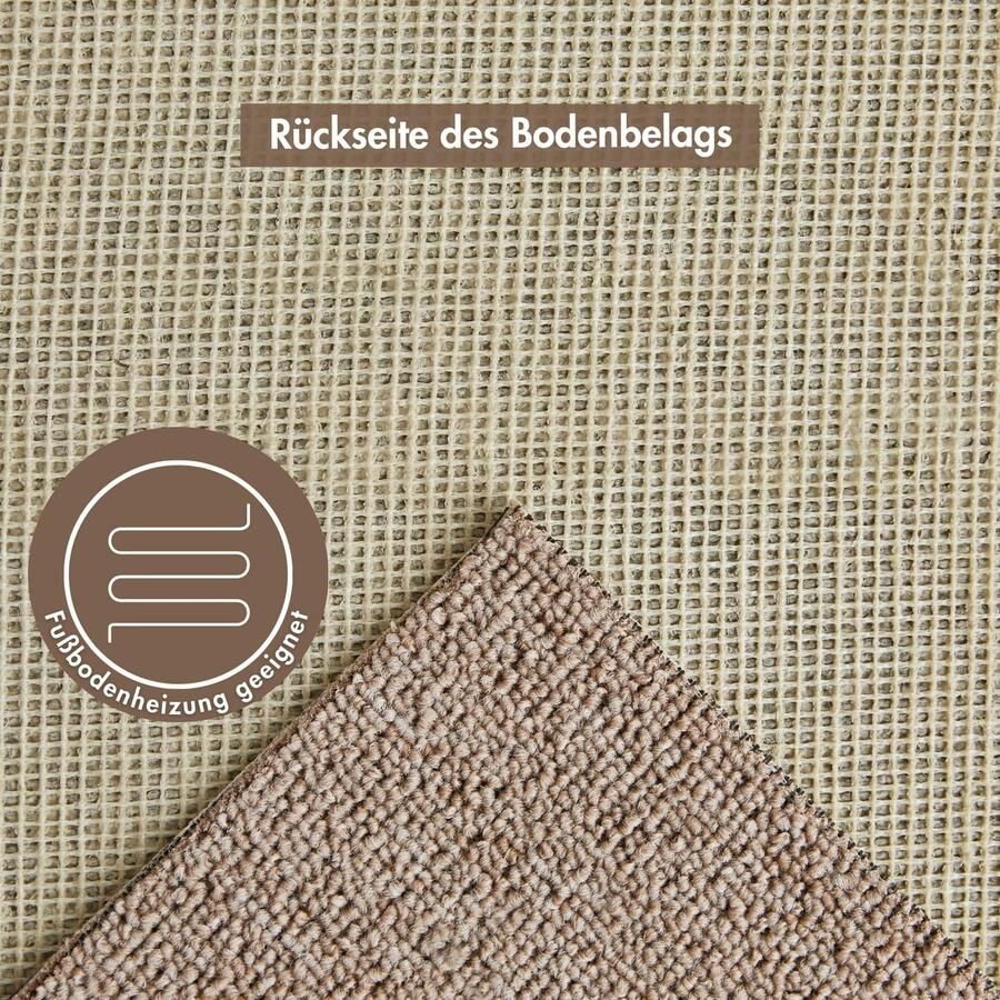 Andiamo Tapijt Barbara fijne lus Netherlands mêlee breedte 200 of 400 cm slijtvast gemakkelijk in onderhoud (1 stuk)