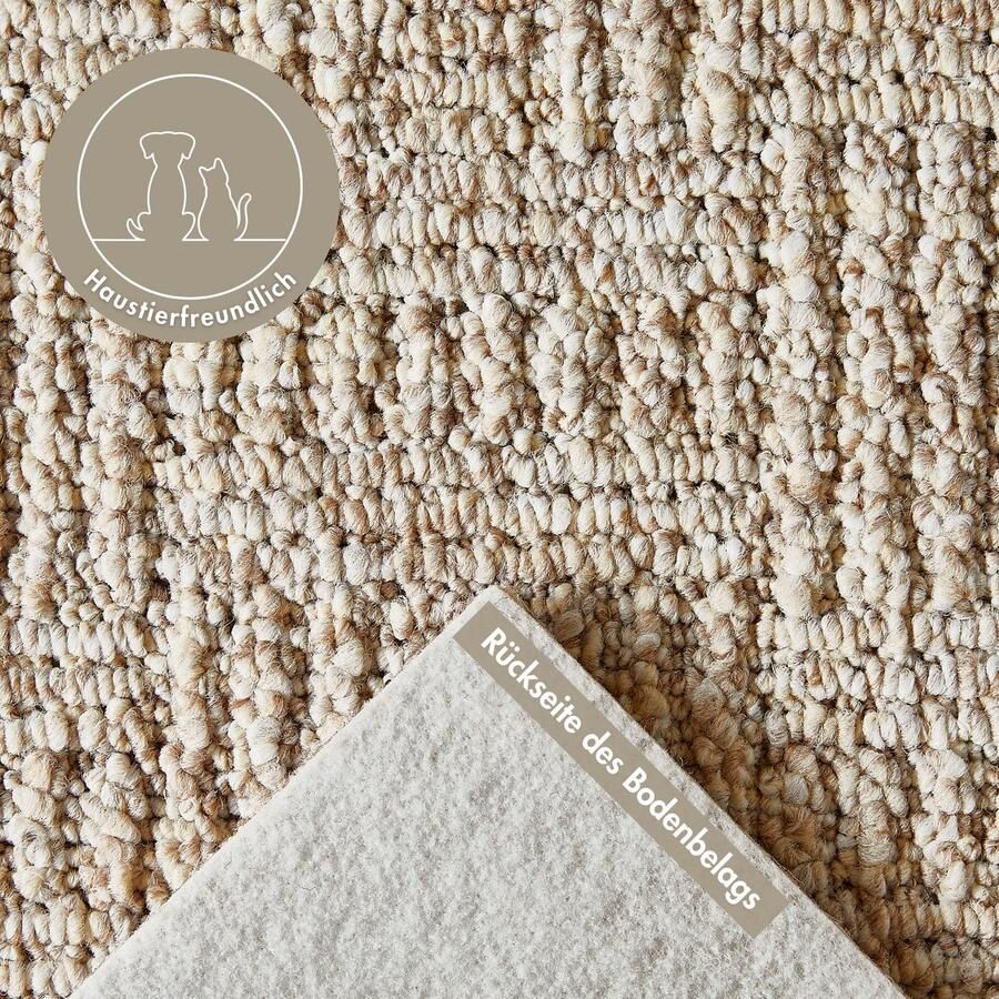 Andiamo Tapijt Patras structuurslang Netherland gemêleerd breedte 400 cm of 500 cm slijtvast en robuust (1 stuk)