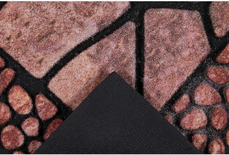 Andiamo Tredemat Outdoor set van 2 Buiten-traptredenmatten steenmotief tuin buitengebied