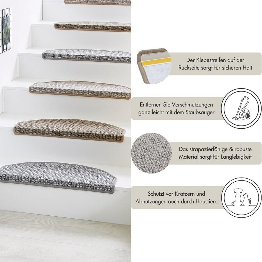 Andiamo Tredemat Saragossa Made in Netherlands gemêleerd zelfklevend slijtvast 15 stuks in een set