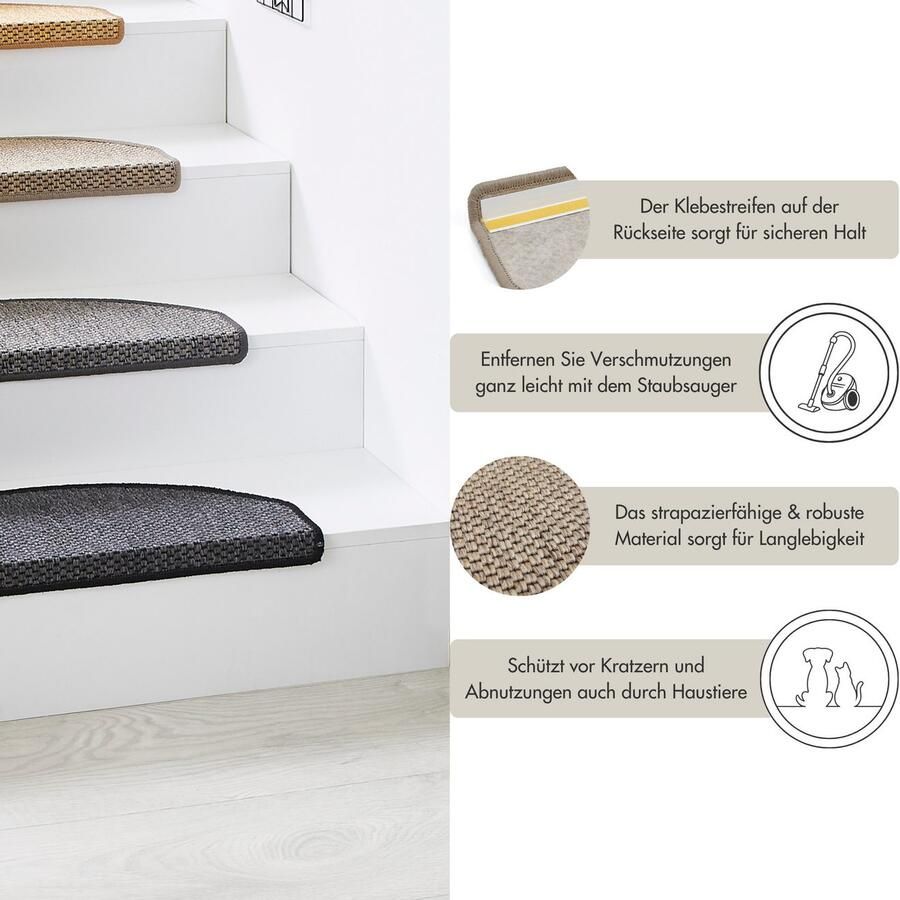 Andiamo Tredemat Skagen Made in Netherlands gemêleerd zelfklevend slijtvast 15 stuks in een set