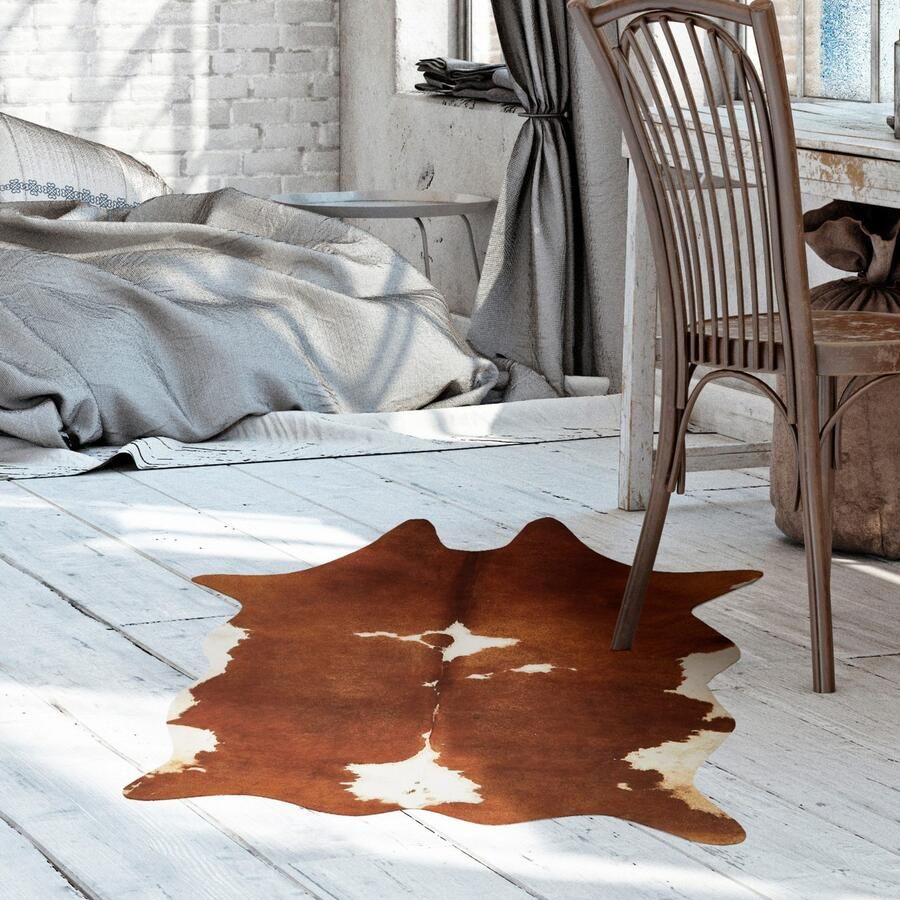 Andiamo Vachtvloerkleed Amarillo Nepbont gedrukte koeienhuid-look woonkamer klantenfavoriet