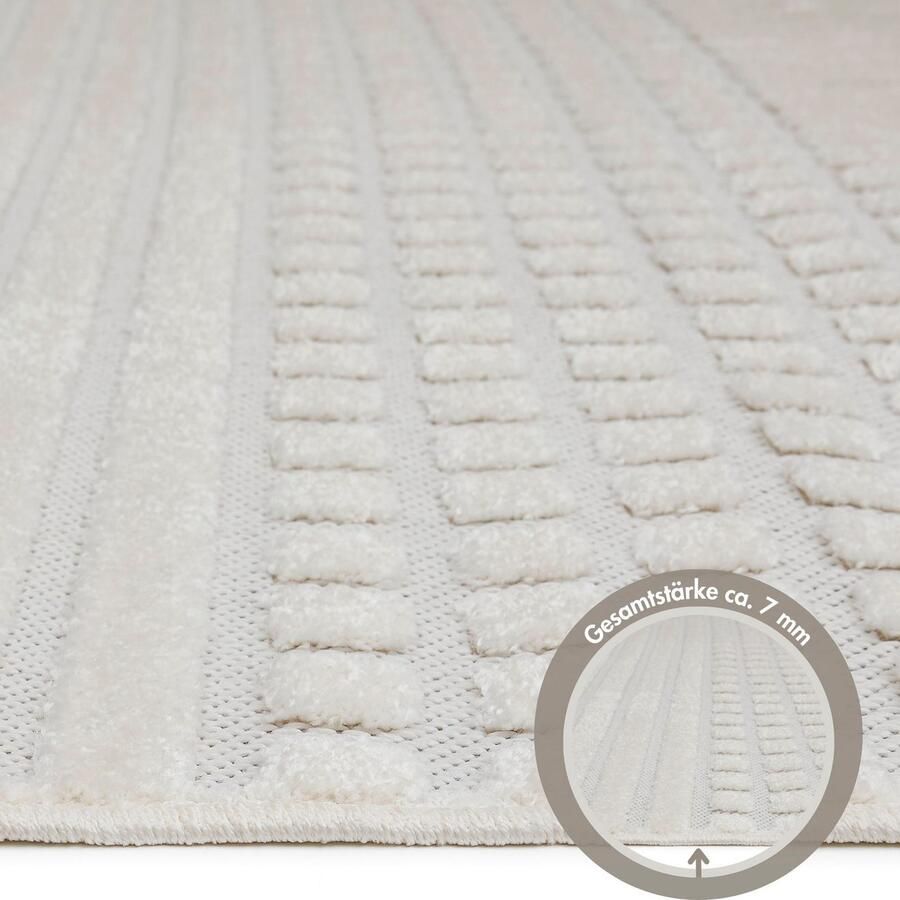 Andiamo Vloerkleed LA ROCHELLE Boho-Scandinavisch stijl hoog-laag effect modern woonkamer