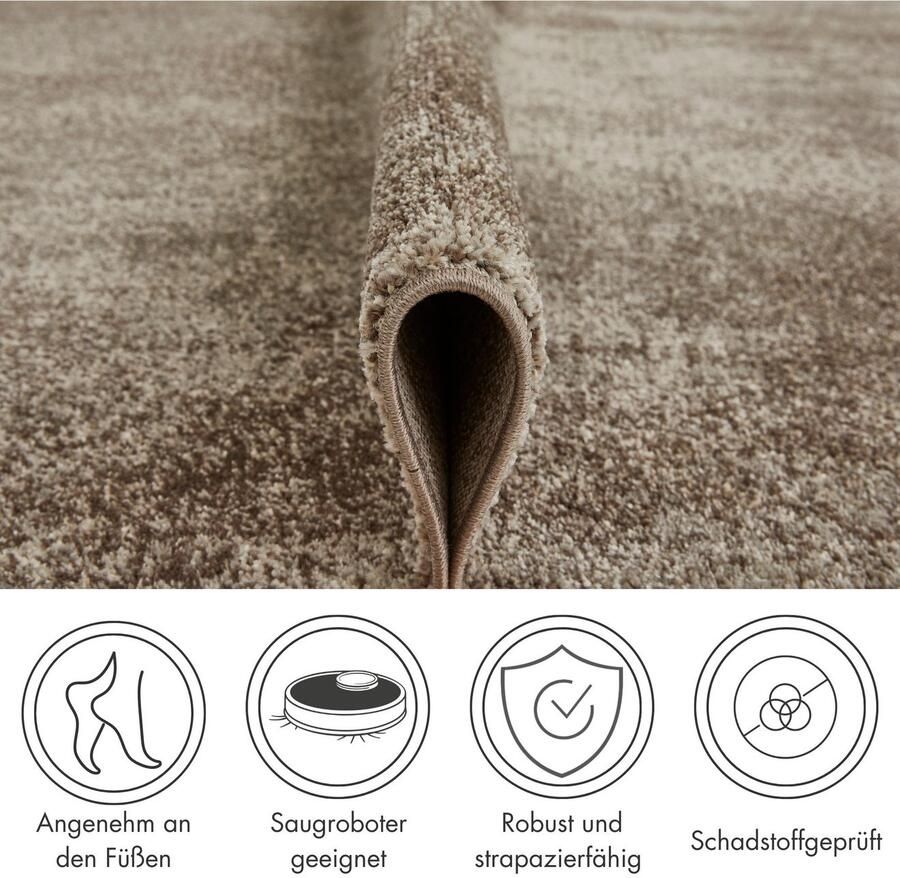 Andiamo Vloerkleed Luna Kortpolig modern ontwerp gemêleerd klantenfavoriet