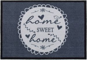 Andiamo Mat Home Sweet Home Inloopmat antislip met quote wasbaar
