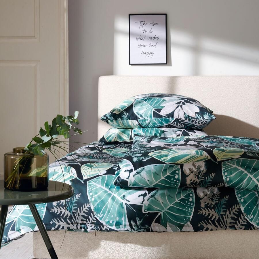 APELT Beddengoed Eden GOTS Blad- varenmotieven (2-delig)