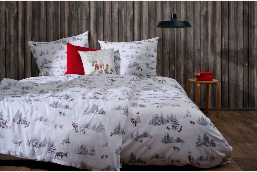 APELT Beddengoed Lasse modisch-romantisch winterlandschap in chalet-stijl