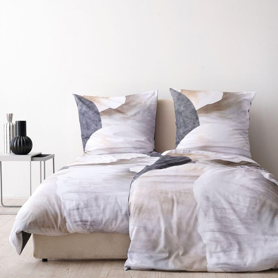 APELT Beddengoed Silence GOTS sfeervolle kleurensilhouetten (2-delig)