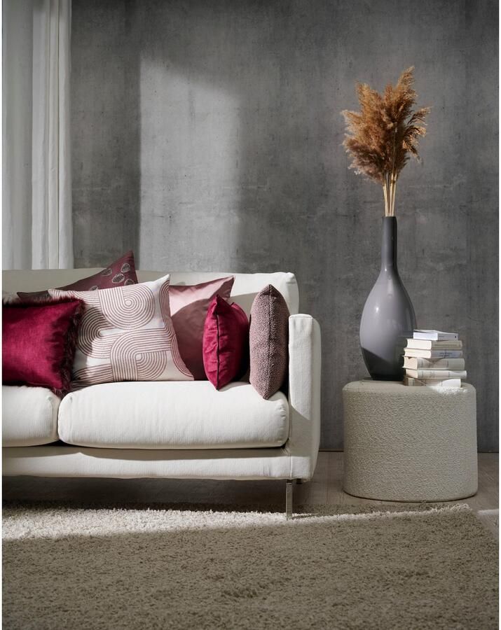 APELT Kussenhoes TONY met rits hoogwaardige bouclé zonder vulling (1 stuk)