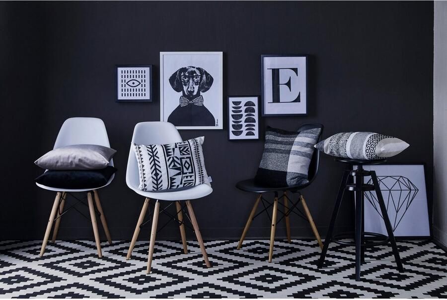 Apelt ARTE serie Luxe Velvet Sierkussen Antraciet(donker) 45x45cm