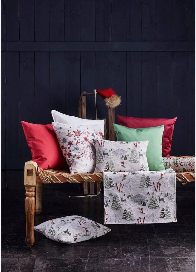 Apelt ARTE serie Luxe Velvet Sierkussen Robijnrood fuchsia 45x45cm