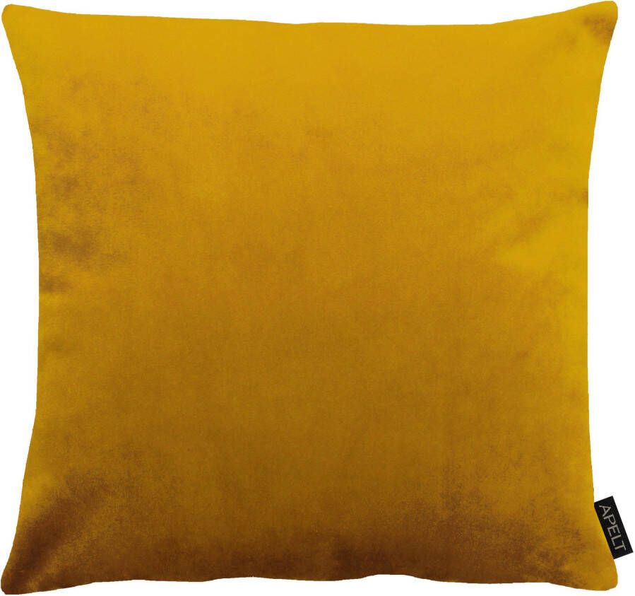 APELT Kussenhoes Castello uni fluweel Kussenovertrek zonder vulling(1 stuk)