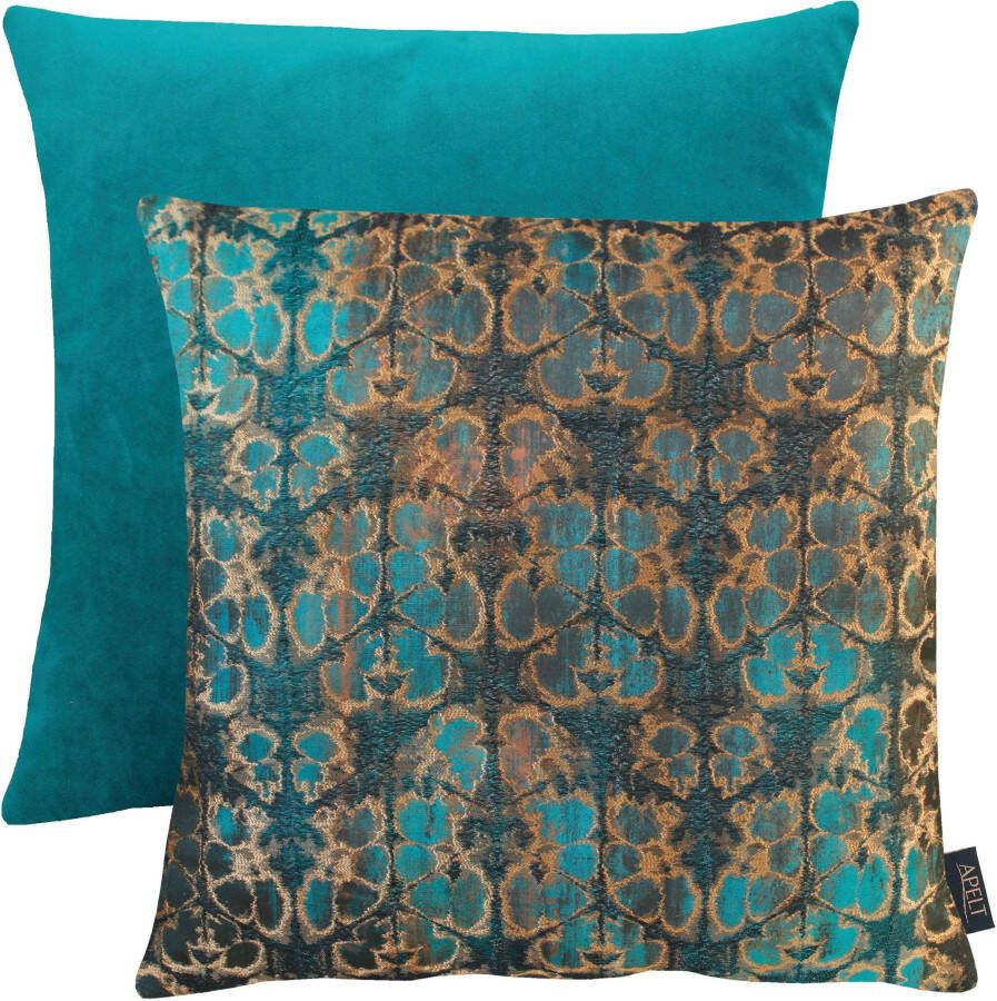 APELT Sierkussen Saffier Tweezijdig te gebruiken kussensloop zonder vulling(1 stuk)