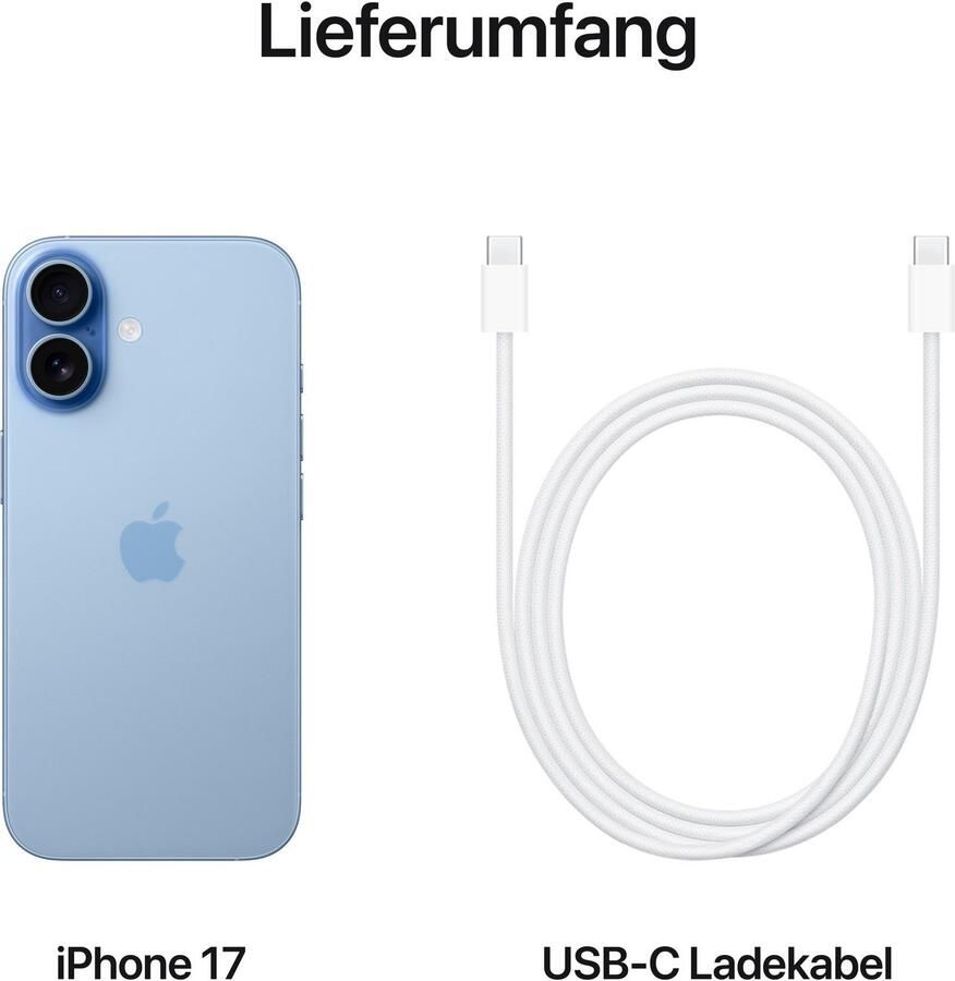 Apple iPhone 17 256GB Smartphone Blauw - Foto 3