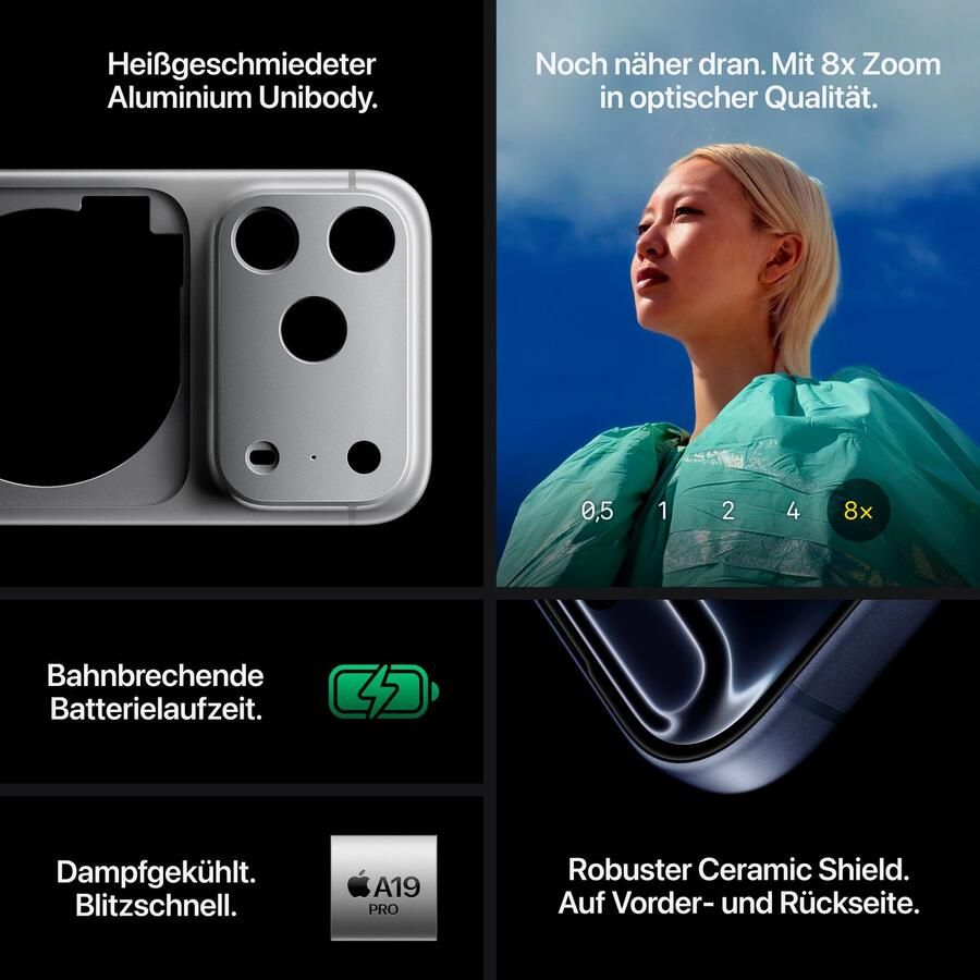 Apple iPhone 17 Pro 256GB Zilver