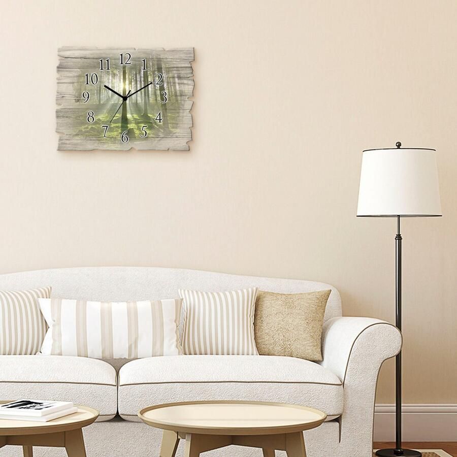 Artland Wandklok Bos in tegenlicht