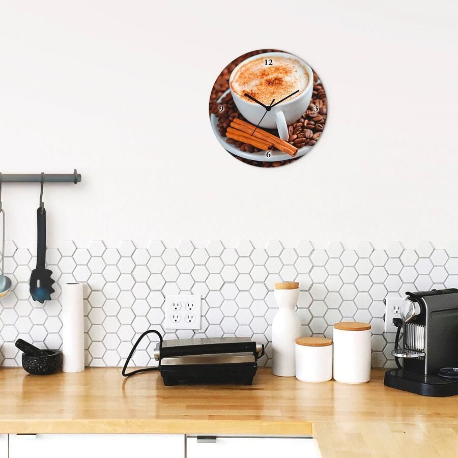Artland Wandklok Cappuccino koffie