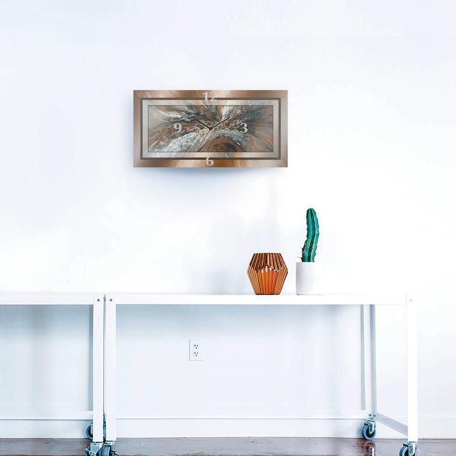 Artland Wandklok Goudkleur abstract 1