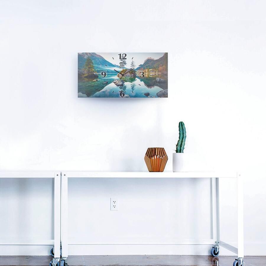 Artland Wandklok Herfstscène van de Hintersee voor de Alpen