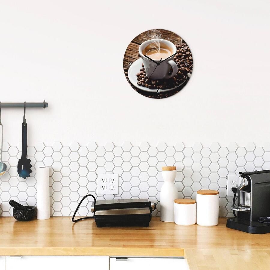 Artland Wandklok Hete koffie hete koffie
