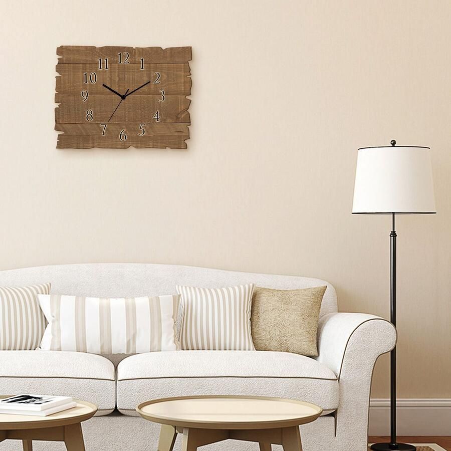 Artland Wandklok Houten klok donker