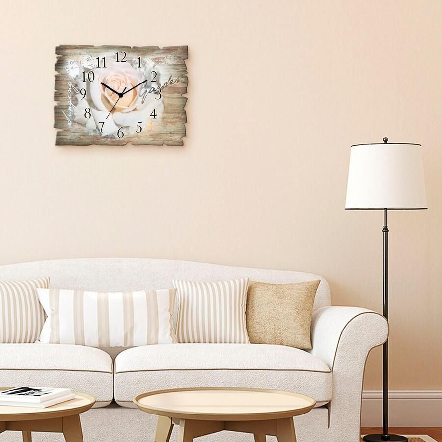 Artland Wandklok In letters roos