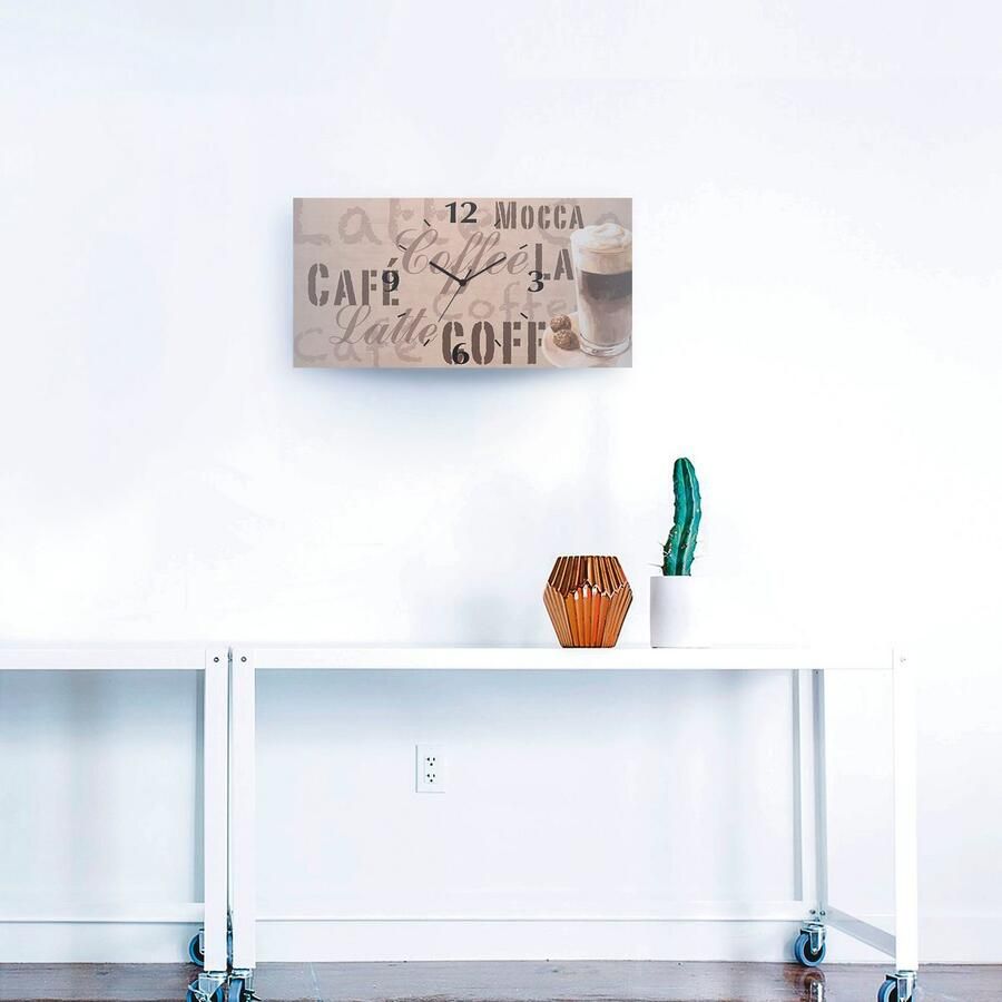 Artland Wandklok Koffie latte macchiato