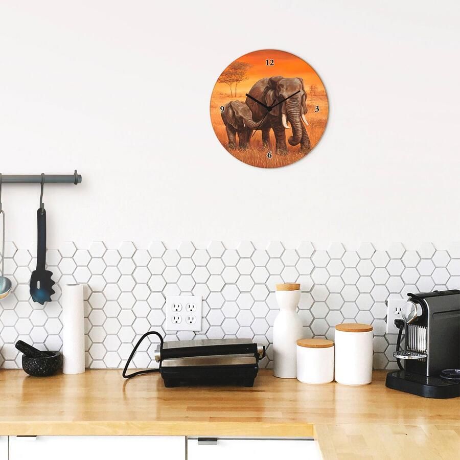 Artland Wandklok Olifanten