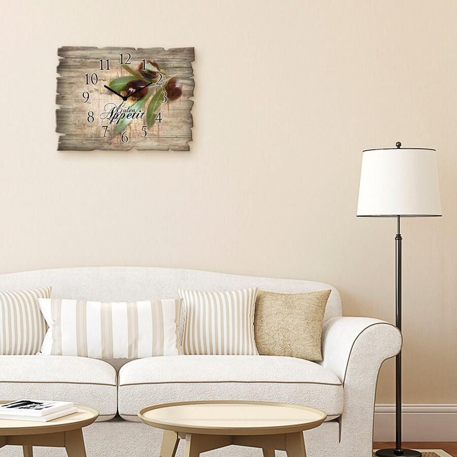 Artland Wandklok Olijven eet smakelijk