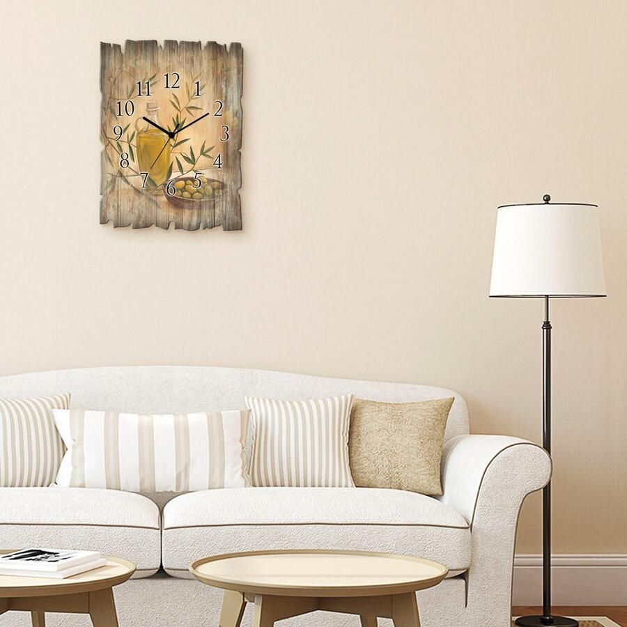 Artland Wandklok Olijven en citroenen