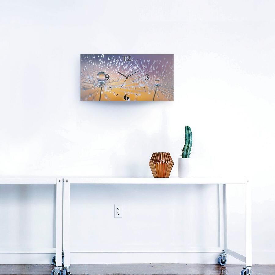 Artland Wandklok Paardenbloemen dauwdruppel